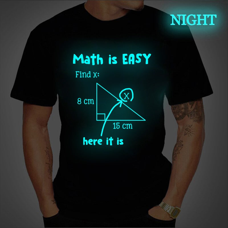 Luminous Math Is Easy Here T-Shirt