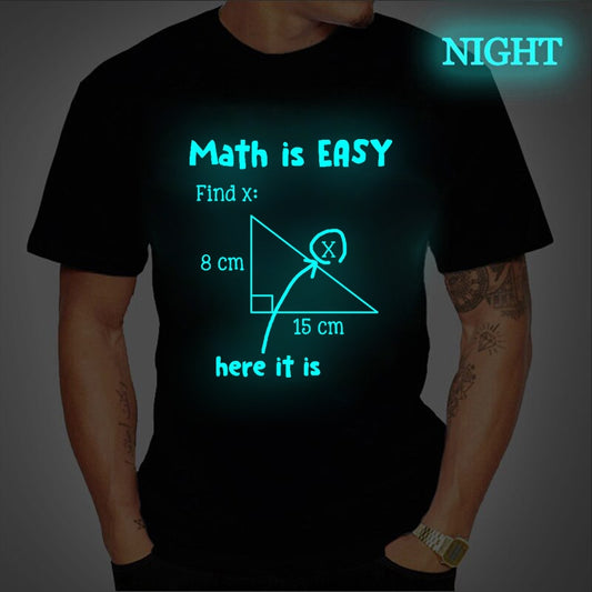 Luminous Math Is Easy Here T-Shirt