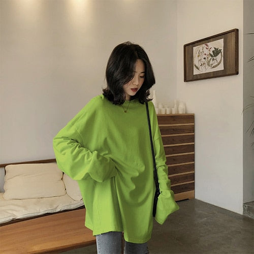 Solid Simple Oversized T-Shirt