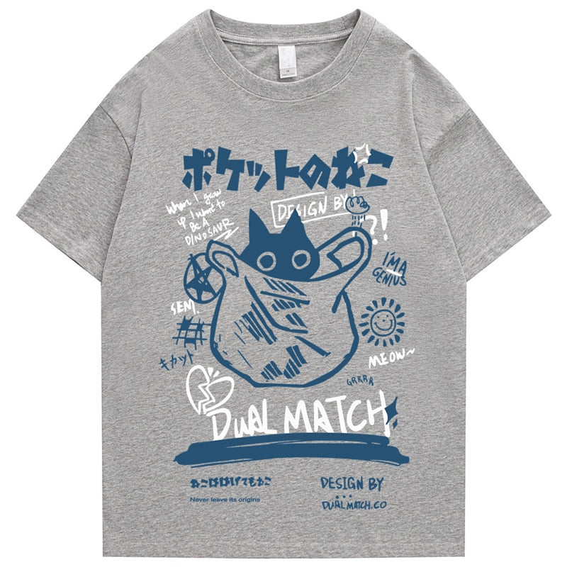 Japanese Kanji Cat T-Shirt