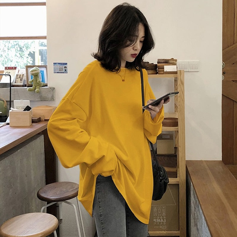 Solid Simple Oversized T-Shirt