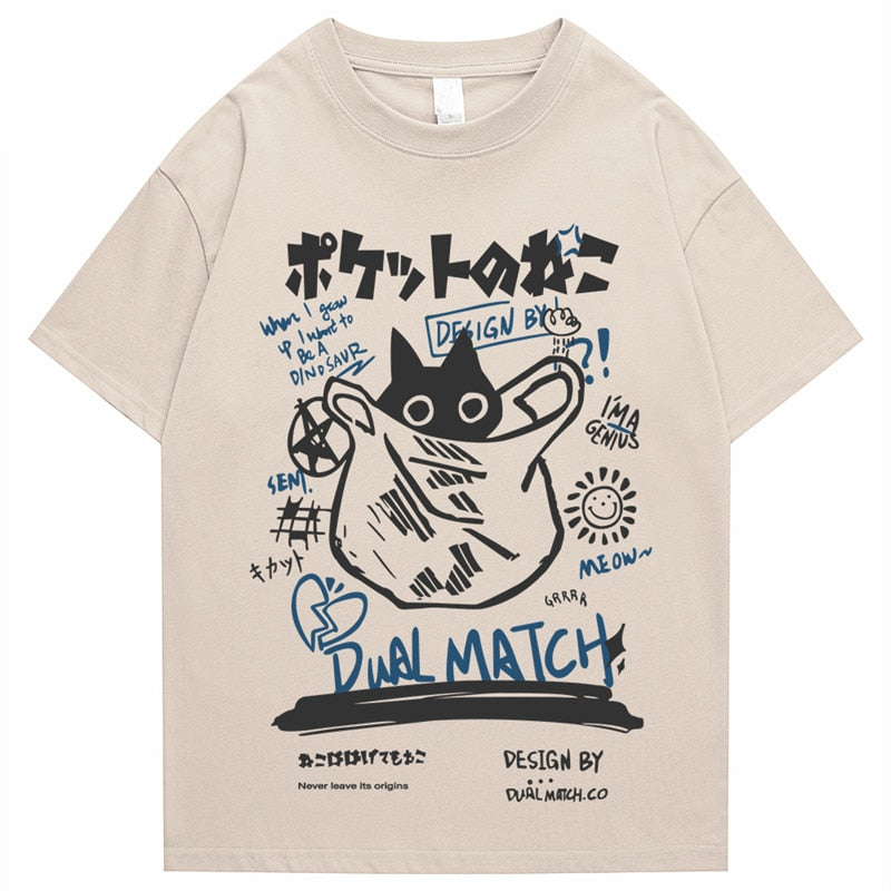 Japanese Kanji Cat T-Shirt