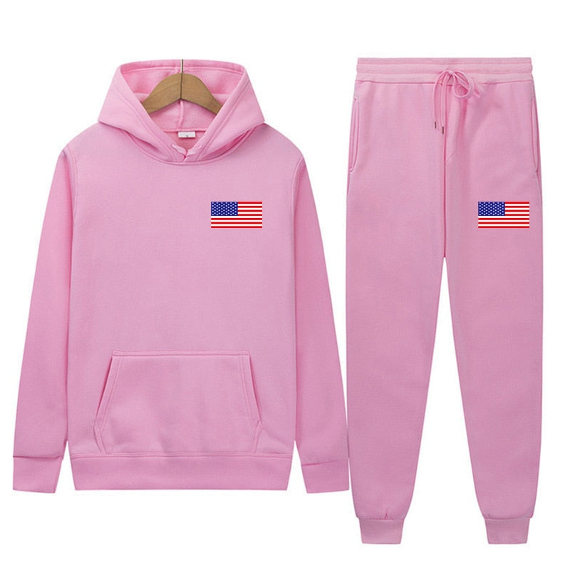 American Flag tracksuits