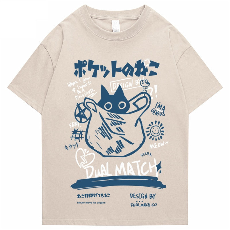 Japanese Kanji Cat T-Shirt