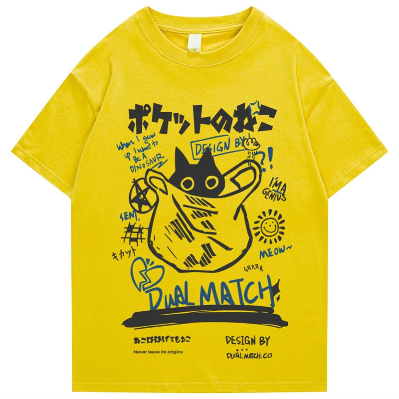 Japanese Kanji Cat T-Shirt