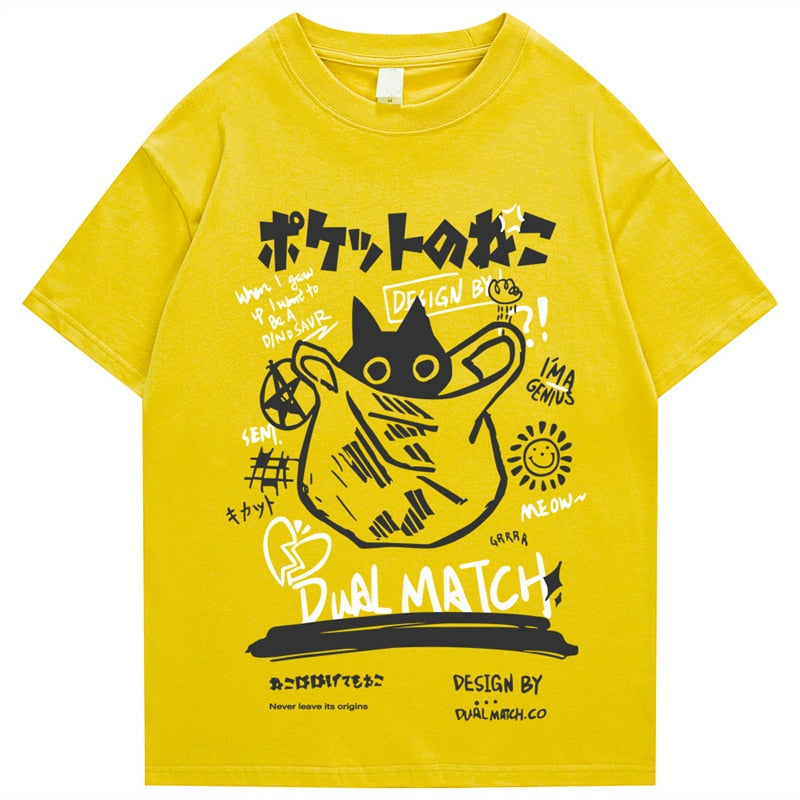 Japanese Kanji Cat T-Shirt