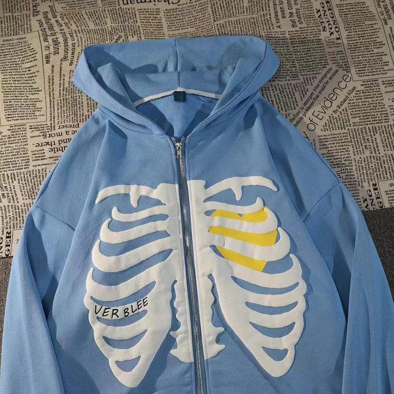 Skeleton Print Hoodies