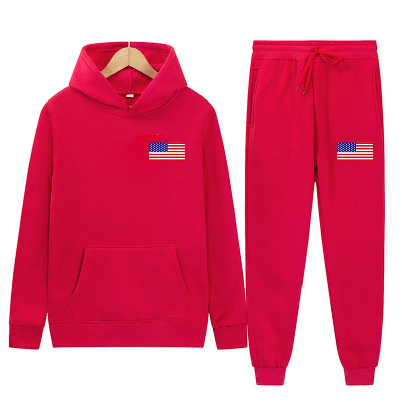 American Flag tracksuits