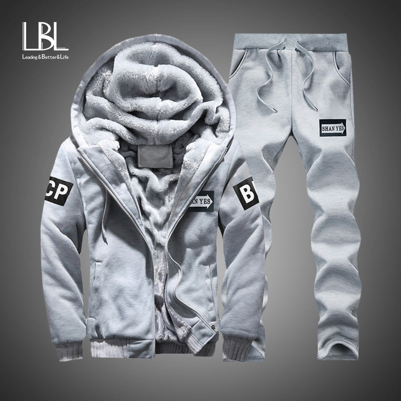 Winter fleece tracksuits