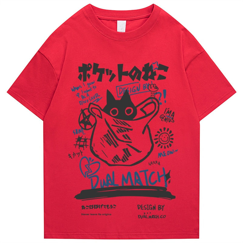 Japanese Kanji Cat T-Shirt