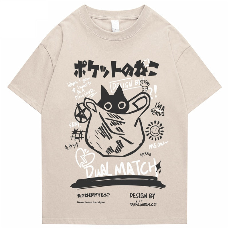 Japanese Kanji Cat T-Shirt