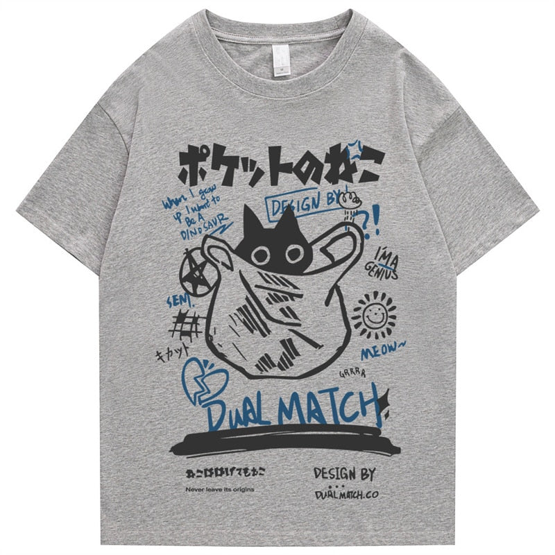 Japanese Kanji Cat T-Shirt