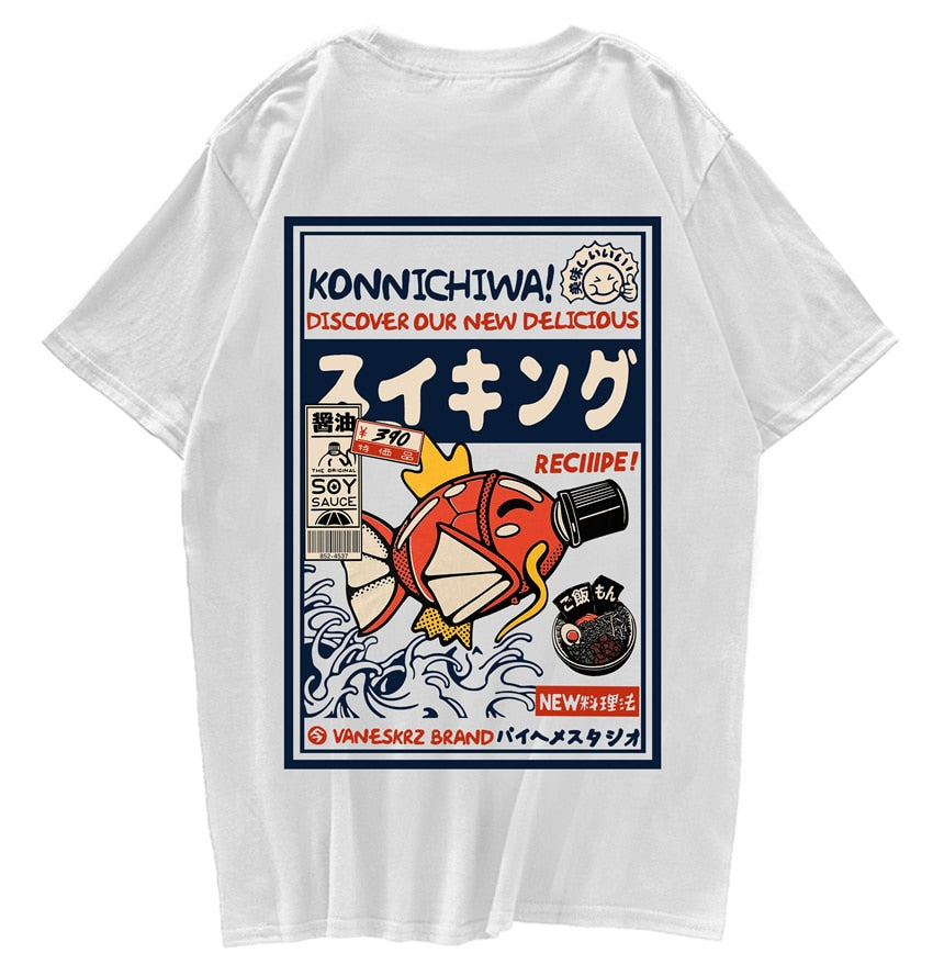 Japanese Harajuku Fish T-Shirt