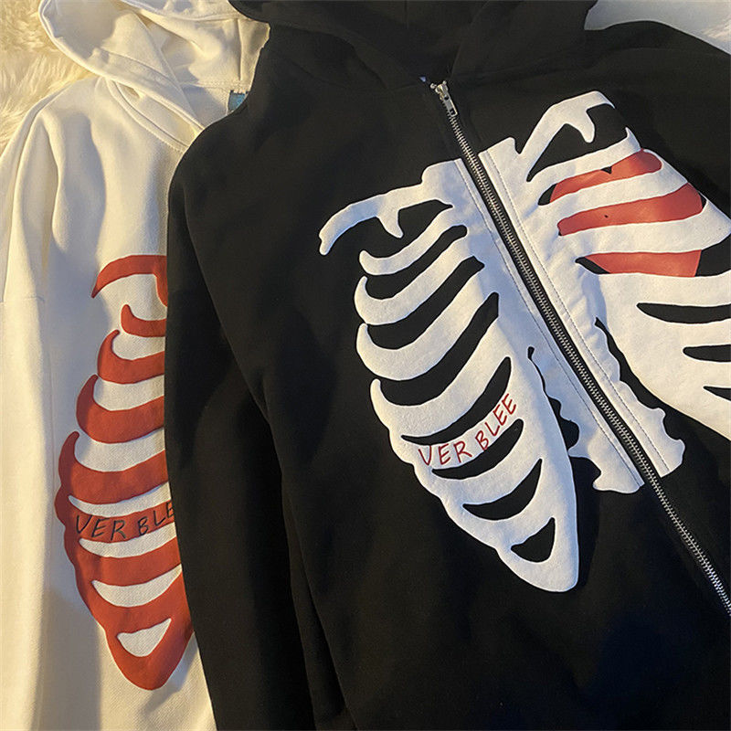 Skeleton Print Hoodies