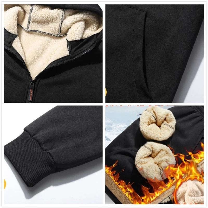 Warm wool tracksuit - 3 piece set