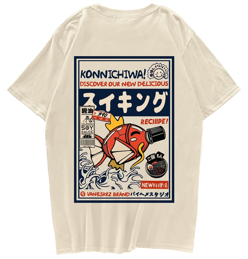 Japanese Harajuku Fish T-Shirt