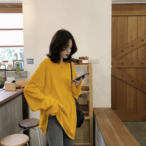 Solid Simple Oversized T-Shirt