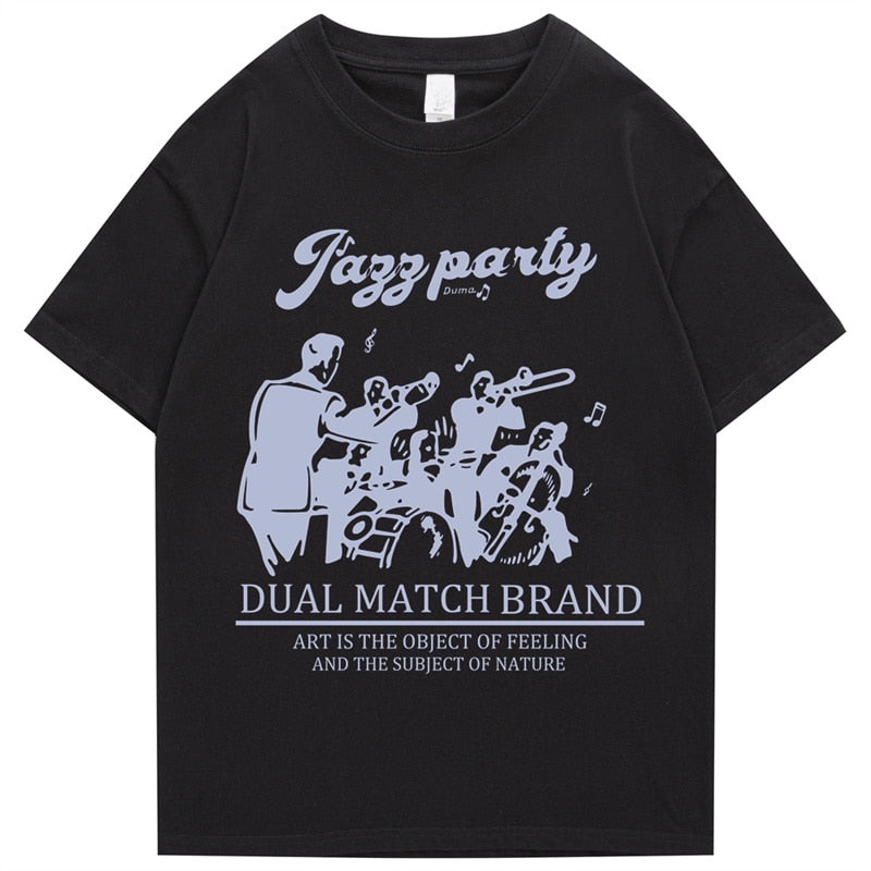 Retro Cartoon Band T-Shirt