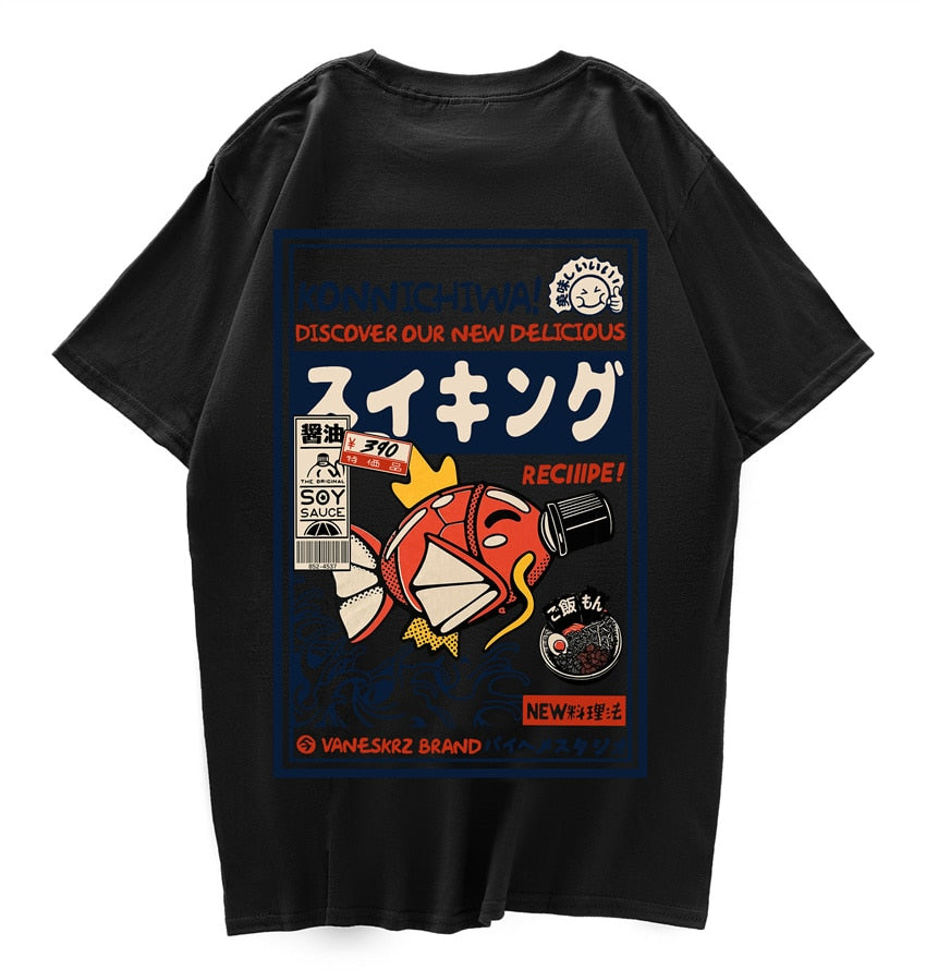 Japanese Harajuku Fish T-Shirt